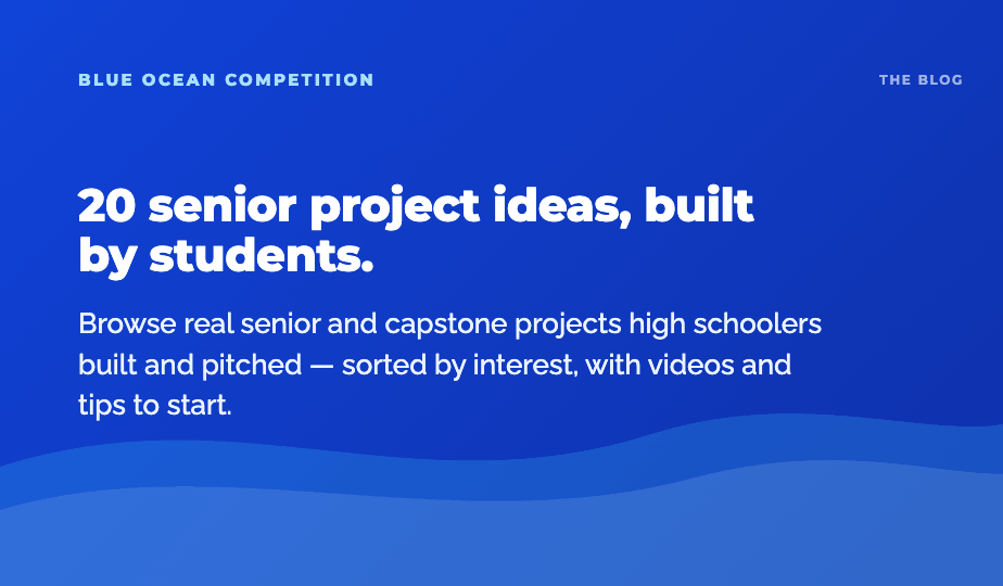 20 senior project ideas